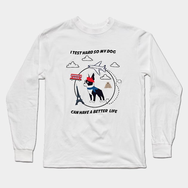 QA Long Sleeve T-Shirt by LanaBilous24